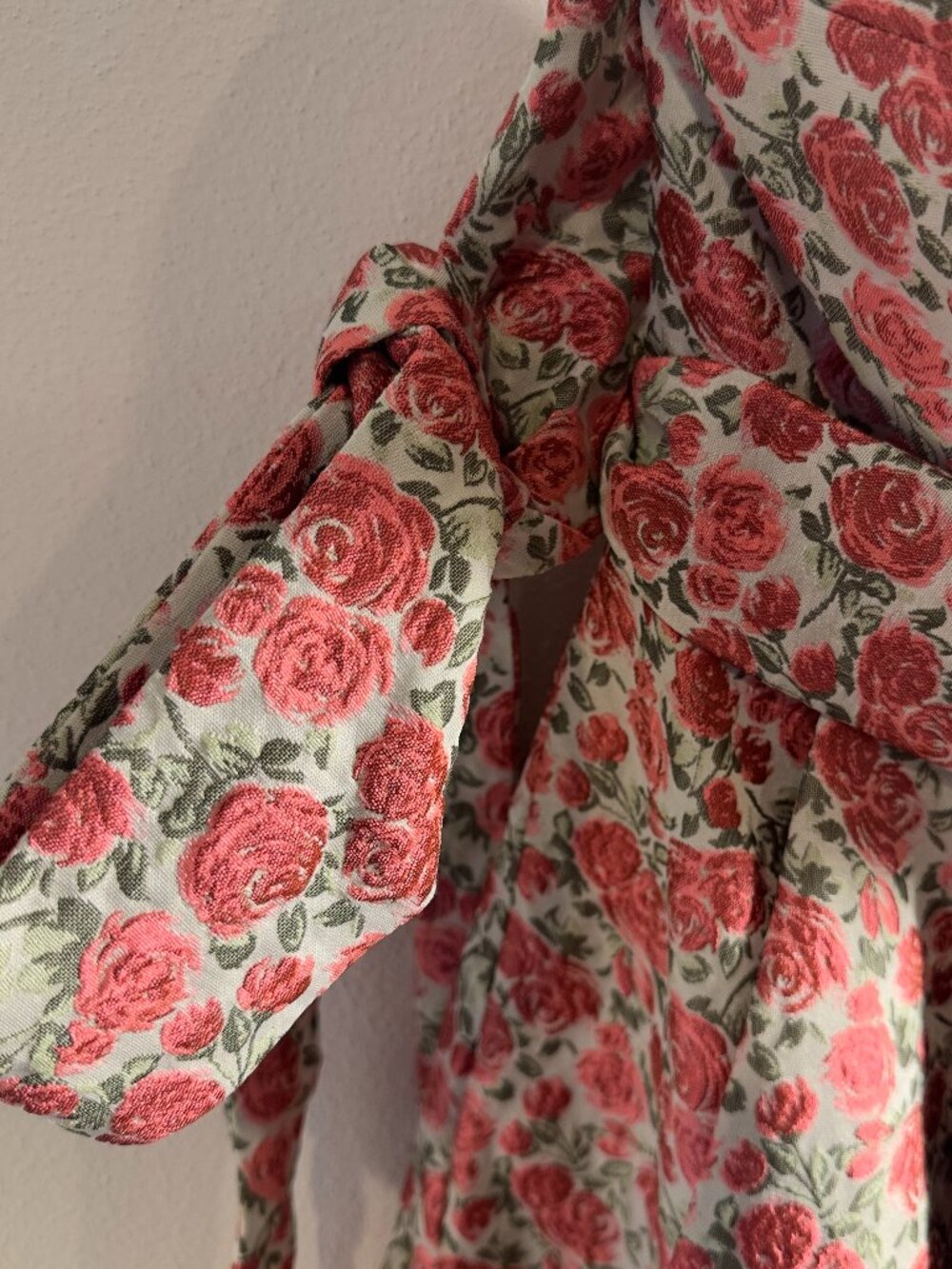 Anthropologie BHLDN Margaret Dress by Tracy Reese | Rose Jacquard Embroidery - Picture 6 of 15